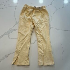 Zara kids yellow flare pants